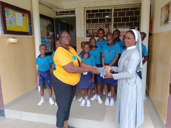 Presentation of Audio Bibles To Pacelli School of The Blind